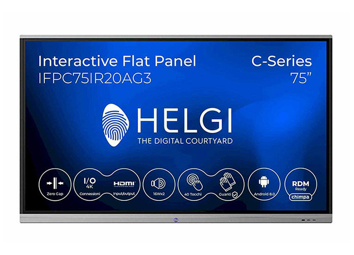 Helgi Serie C 75" monitor interattivo